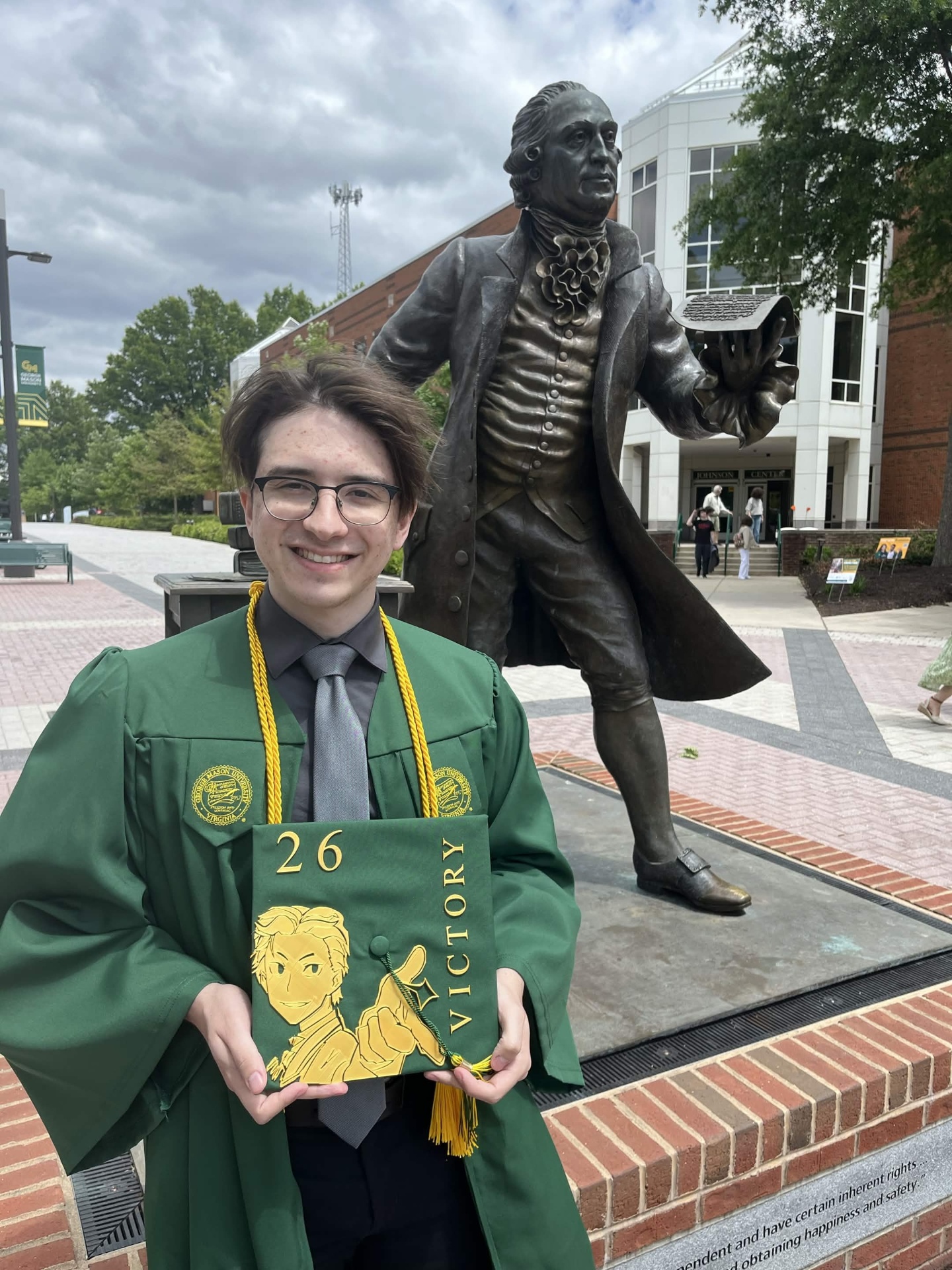Alex at George Mason University graduation
