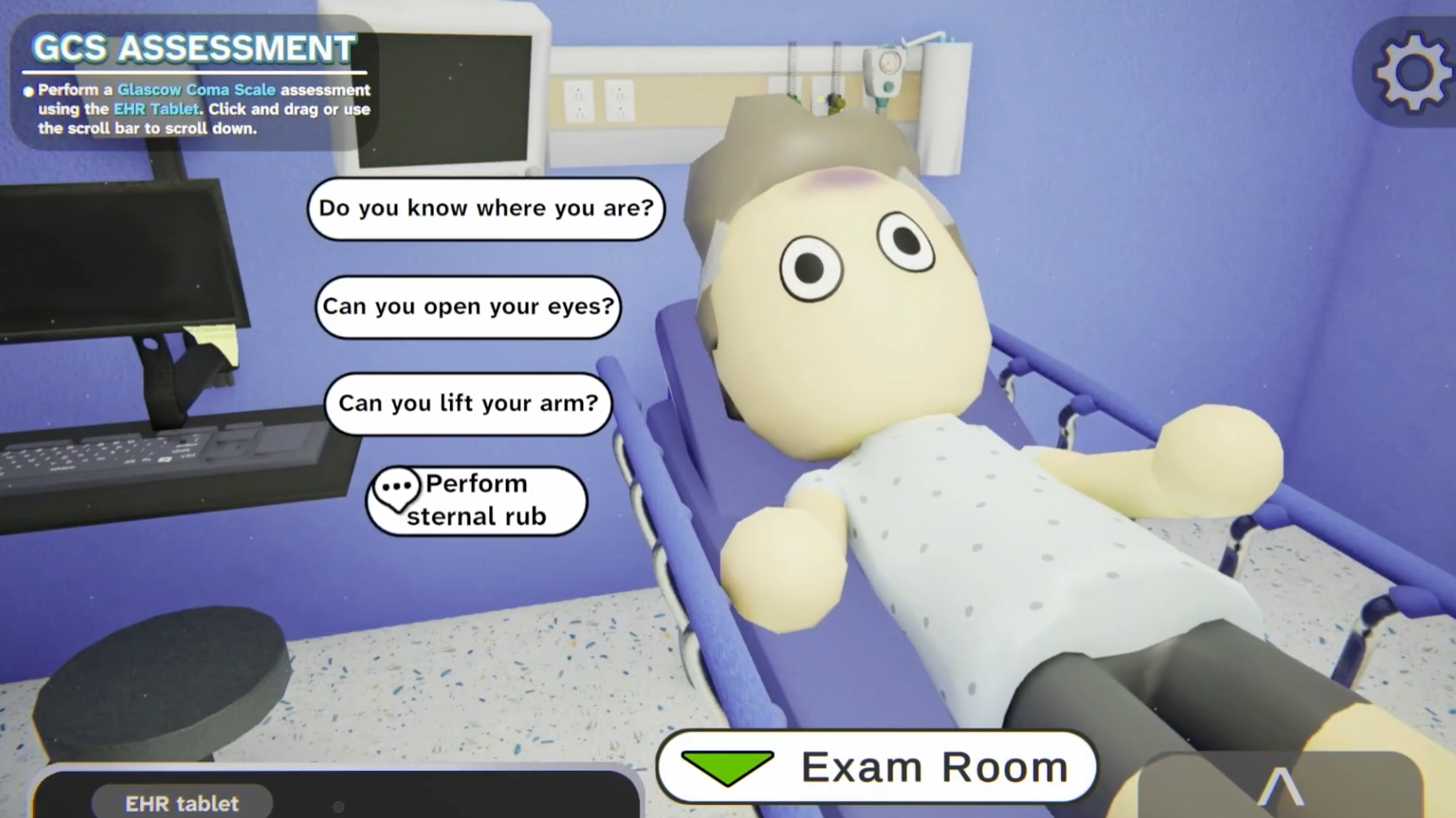Glasgow Coma Scale assessment