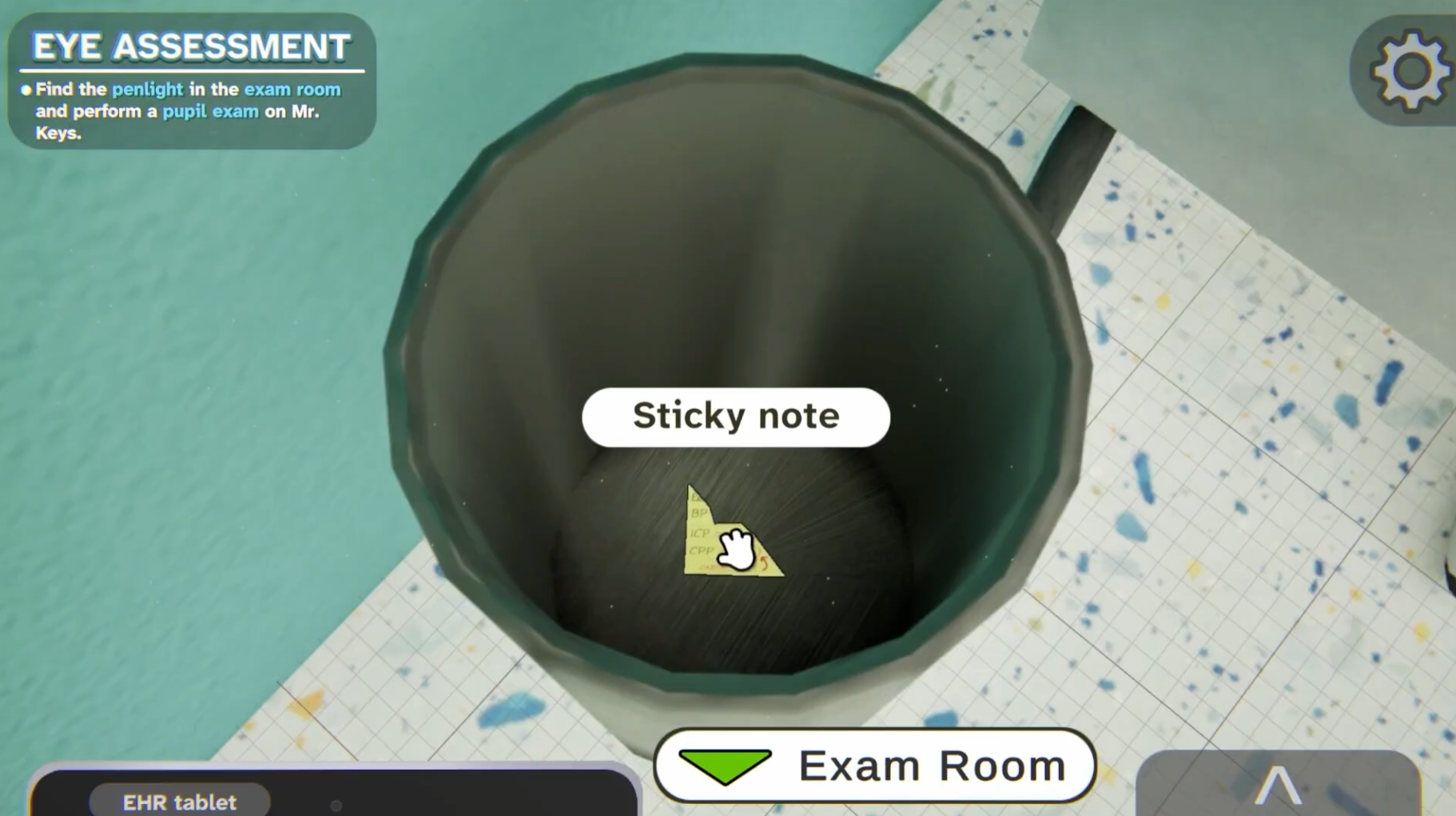 Sticky-note clue