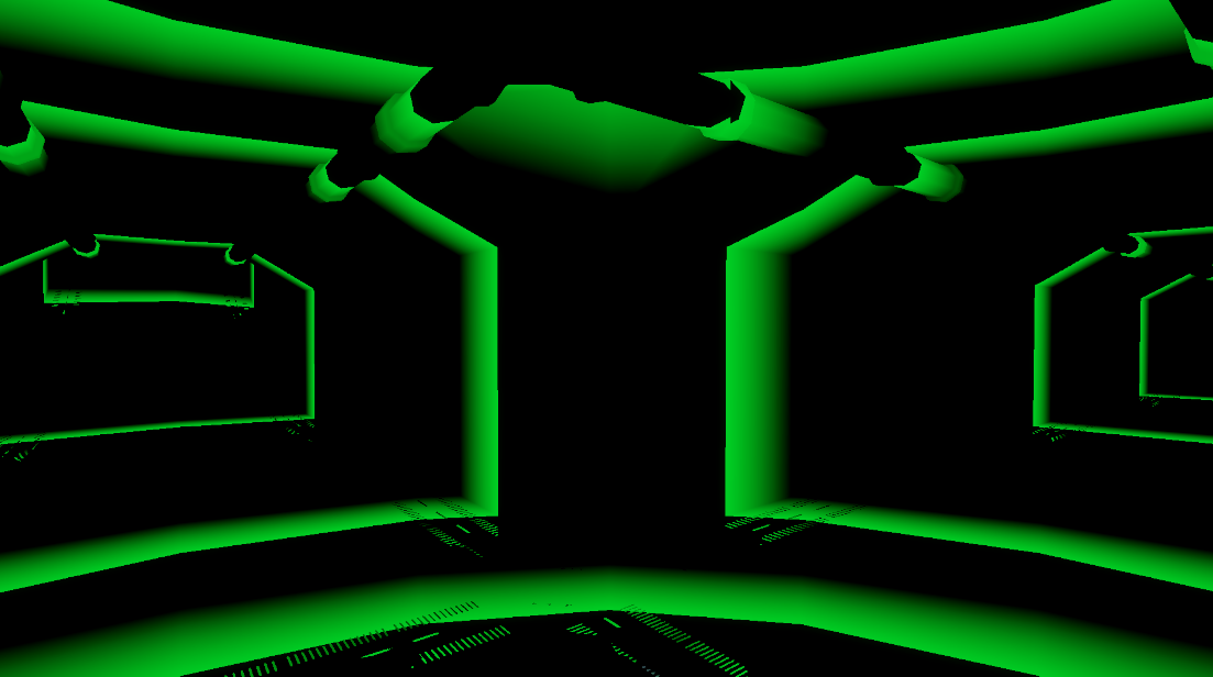 Echolocation ping view — scanline visualization