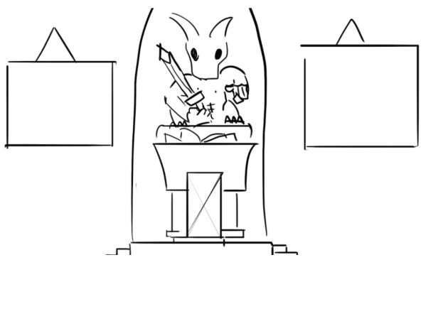 lectern gargoyle statue visual